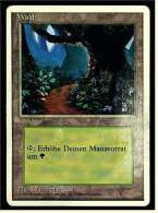 Karte Magic The Gathering  -  Land  -  Wald  -  Deutsch - Other & Unclassified