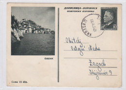 YUGOSLAVIA,postal Stationery SIBENIK - Entiers Postaux