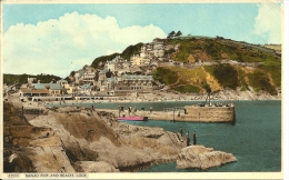 LOOE -  BANJO  PIER AND BEACH  LOOE   ( Voir Verso ) - Sonstige & Ohne Zuordnung