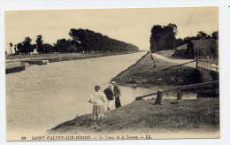 K25 - SAINT-VALERY-sur-SOMME - Le Canal De La Somme (carte Animée) - Saint Valery Sur Somme