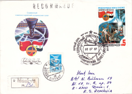 INTERCOSMOS PROGRAMME,4X COVERS FDC,1987,RUSSIA - Afrika