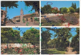 30 Gard - Cpsm - AIGUES-VIVES - Vue Multiples - Le Clocher Le Temple Et Le Jardin Public - Aigues-Vives