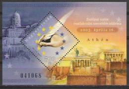 2003 Ungarn  Mi. Bl. 279 **MNH Unterzeichnung Des Beitrittsvertrages Zur Europäischen Union - Unused Stamps