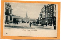 Market Place Darlington 1900 Postcard - Sonstige & Ohne Zuordnung