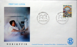 Greenland 1992 Fight Against Cancer   MiNr.228 FDC ( Lot Ks) - FDC