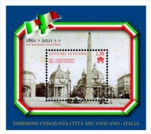 2011 - Italia Congiunta 150° Unità - Vaticano     ----- - 2011-20: Nieuw/plakker