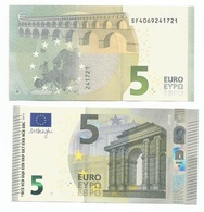 5 EURO SF DRAGHI ITALIA ITALY S006.. FDS UNC - 5 Euro