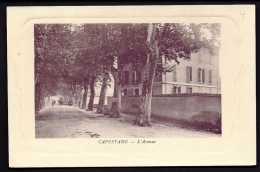 CPA ANCIENNE- FRANCE- CAPESTANG (34)-  MONOCHROME VIOLET- L'AVENUE EN ÉTÉ- GROS PLAN- ANIMATION - Capestang