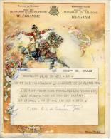 BELGIQUE - TELEGRAMME ILLUSTRÉ " LE POSTILLON " OBL. DE 1949 - TB - Post Office Leaflets