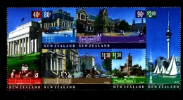 NEW ZEALAND - 2002  ARCHITECTURAL  HERITAGE  BLOCK OF SIX  MINT NH - Blocs-feuillets