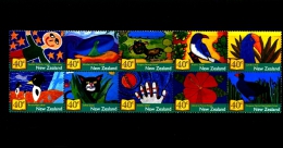 NEW ZEALAND - 2002  CHILDREN'S BOOK  BLOCK OF 10  MINT NH - Blocks & Kleinbögen