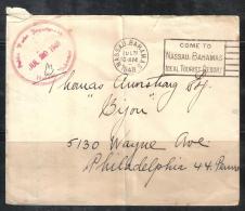 BOL1359 - BAHAMAS , Lettera Franchigia Del 21/07/1948 Per Gli USA . Piega - 1859-1963 Crown Colony
