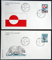 Greenland 1989 10 JJahre Innere Autonomie MiNr.195-96  FDC ( Lot Ks )  FOGHS COVER - FDC