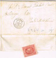 4042. Carta Entera SAN MILLAN (Logroño) 1864. Fechador Nagera - Briefe U. Dokumente