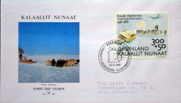 Greenland 1988  Greenland Post 50 Years   MiNr.185  FDC ( Lot Ks) - FDC