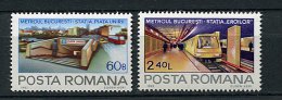 Roumanie ** N° 3372/3373 - Métro De Bucarest - Unused Stamps