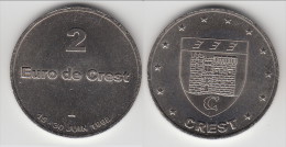 **** 2 EURO DE CREST - 15 AU 30 JUIN 1998 - PRECURSEUR EURO **** EN ACHAT IMMEDIAT !!! - Euro Delle Città