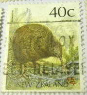 New Zealand 1988 Bird Brown Kiwi 40c - Used - Gebraucht