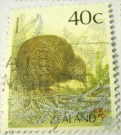 New Zealand 1988 Bird Brown Kiwi 40c - Used - Usati