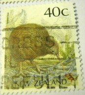 New Zealand 1988 Bird Brown Kiwi 40c - Used - Gebraucht