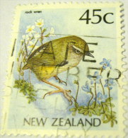 New Zealand 1991 Rock Wren Bird 45c - Used - Used Stamps