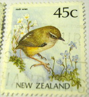 New Zealand 1991 Rock Wren Bird 45c - Used - Used Stamps