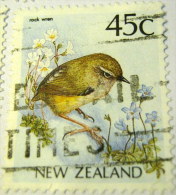 New Zealand 1991 Rock Wren Bird 45c - Used - Gebraucht