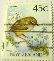 New Zealand 1991 Rock Wren Bird 45c - Used - Used Stamps