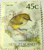 New Zealand 1991 Rock Wren Bird 45c - Used - Used Stamps