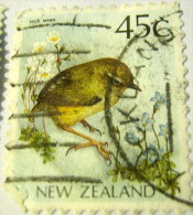 New Zealand 1991 Rock Wren Bird 45c - Used - Gebraucht