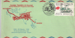 EXPLORER, PLANES, BUCHAREST SAIGON MISSION, SPECIAL COVER, 1992, ROMANIA - Explorers