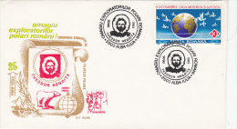 THEODOR NEGOITA, EXPLORER,  POLAR BEAR, SPECIAL COVER, 1993, ROMANIA - Erforscher