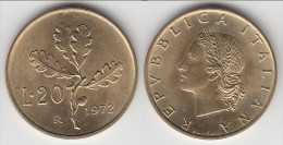 TOP QUALITE **** ITALIE - ITALIA - 20 LIRE 1972 R **** EN ACHAT IMMEDIAT - 20 Lire