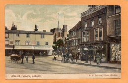 Hitchin Market Square 1905 Postcard - Hertfordshire