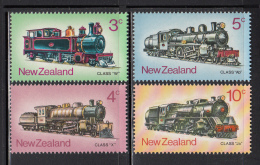 New Zealand MNH Scott #517-#520 Set Of 4 Steam Locomotives - Ongebruikt