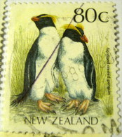 New Zealand 1988 Bird Fiordland Crested Penguin 80c - Used - Gebraucht