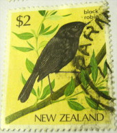 New Zealand 1985 Bird Black Robin $2 - Used - Used Stamps