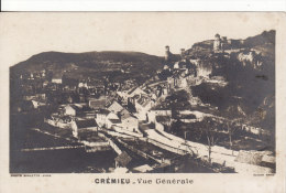 Carte Postale Photo De CREMIEU (Isère)   Vue Générale -   VOIR 2 SCANS - - Crémieu