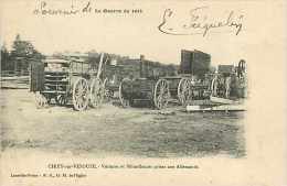 Août13 382 : Cirey-sur-Vesouze  -  Voitures Et Mitrailleuses Des Allemands - Cirey Sur Vezouze