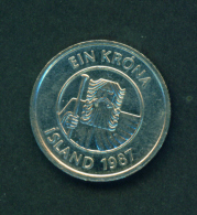 ICELAND - 1987 1k Circ. - Islanda