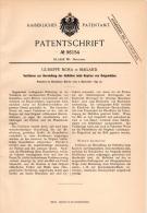 Original Patentschrift - G. Mora In Mailand / Milano , 1895 , Copia Di Dipinti, Pittura, Arte !!! - Olii
