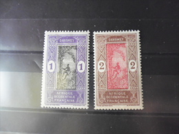 TIMBRE DAHOMEY  YVERT N° 43**.44** - Nuevos