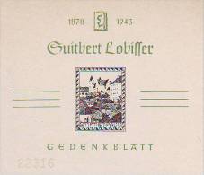 0815n: Austria Lobisser, Not Issued, Reprint Of Essay 1. Republic, Gedenkblatt - Ongebruikt