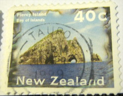 New Zealand 1996 Piercy Island Bay Of Islands 40c - Used - Oblitérés