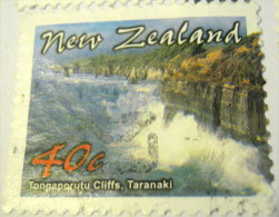 New Zealand 2002 Tongaporutu Cliffs Taranaki 40c - Used - Oblitérés