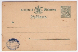 Postcard - Wurttemberg   (11158) - Postwaardestukken