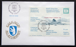 Greenland 1987 HAFNIA 87    MiNr.178 Block 2   FDC ( Lot Ks) - FDC