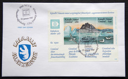 Greenland 1987 HAFNIA 87 MiNr.169-71 Block I  FDC ( Lot Ks) - FDC