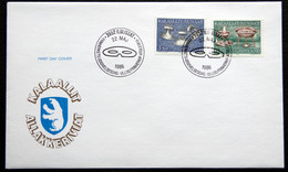 Greenland 1986  Cultural Artefacts I MiNr.165-66  FDC ( Lot Ks) - FDC