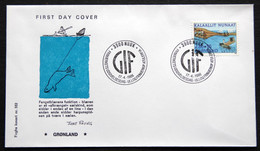 Greenland 1986 Sporthilfe  MiNr.164  FDC ( Lot Ks) FOGHS COVER - FDC